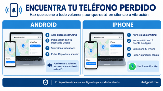 Cómo encontrar tu teléfono perdido aunque esté en silencio